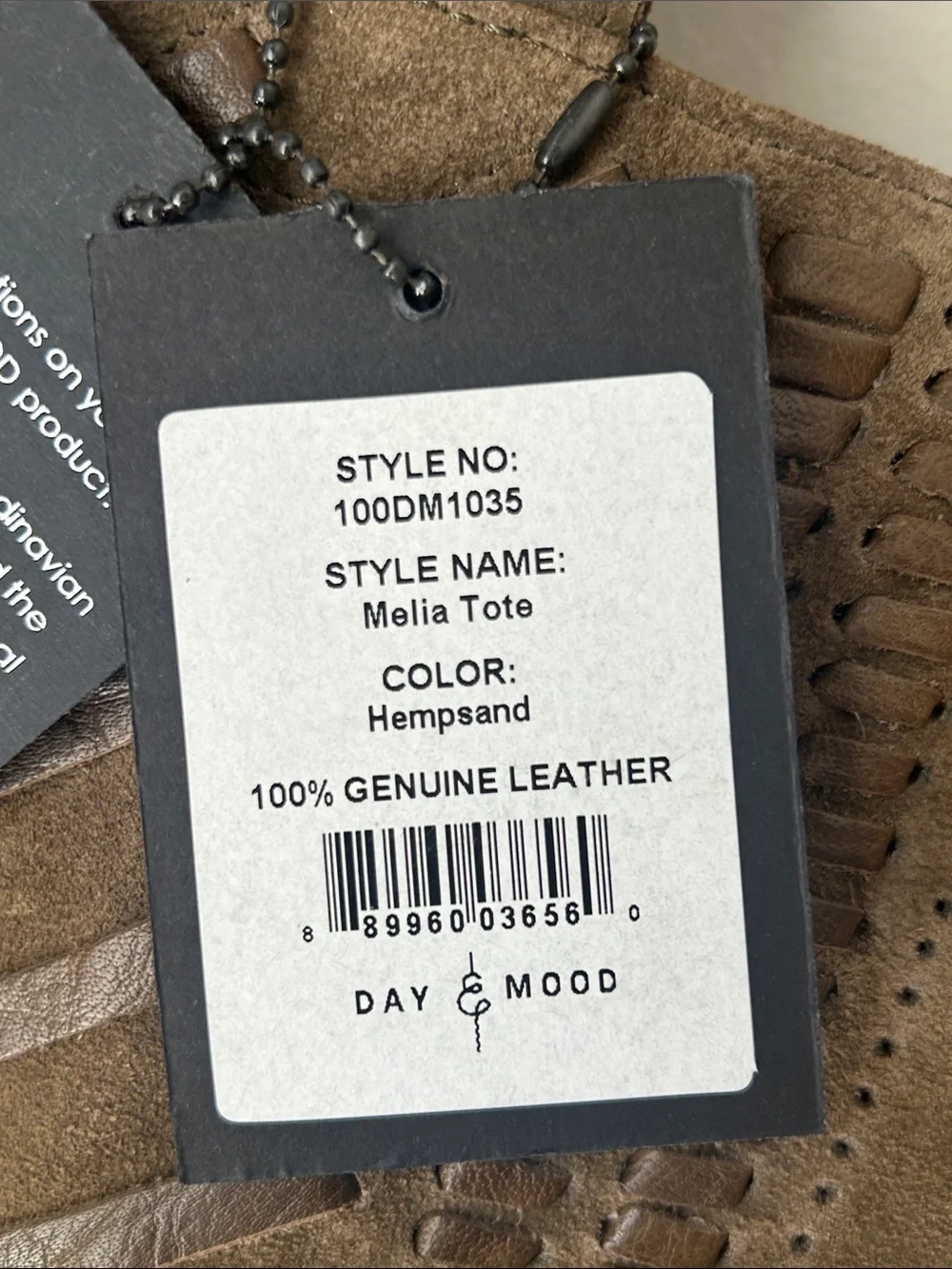 NWT Anthropologie Day & Mood Melia Tote in Hampsand